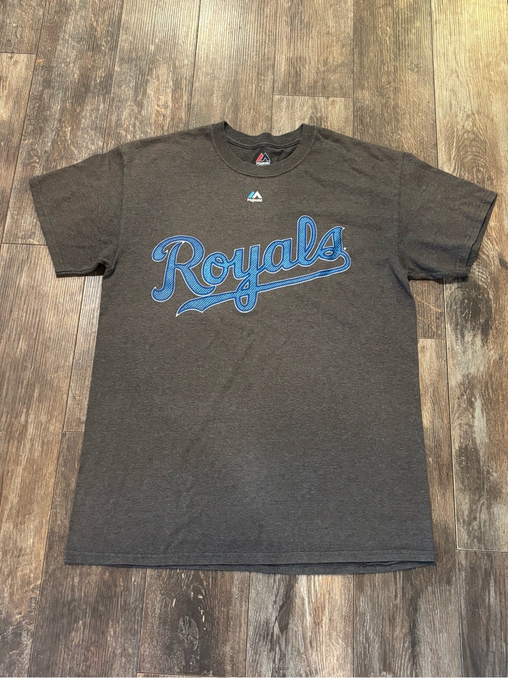 Majestic Gray Royals Baseball Kansas City Tee